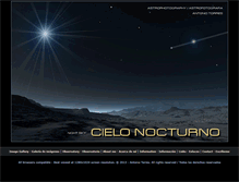 Tablet Screenshot of cielonocturno.com